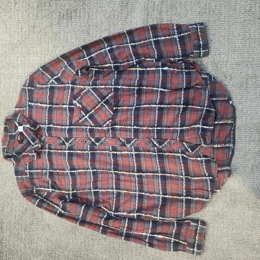 BDG Button Down Shirt Women’s Multicolor Long Sleeve Size Medium